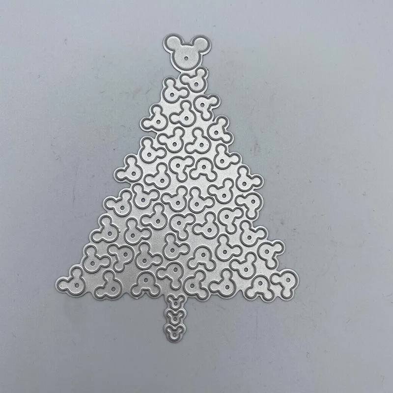 Новогодняя елка металлические штампы трафареты штампованные для сделай сам