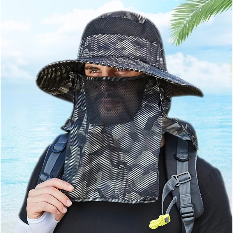 

Кепка Рыбацкая с защитой шеи и полями для восхождения и рыбалки