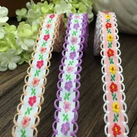 lace trim ribbons handmade sewing crafts accessories embroidered 5yards 12mm