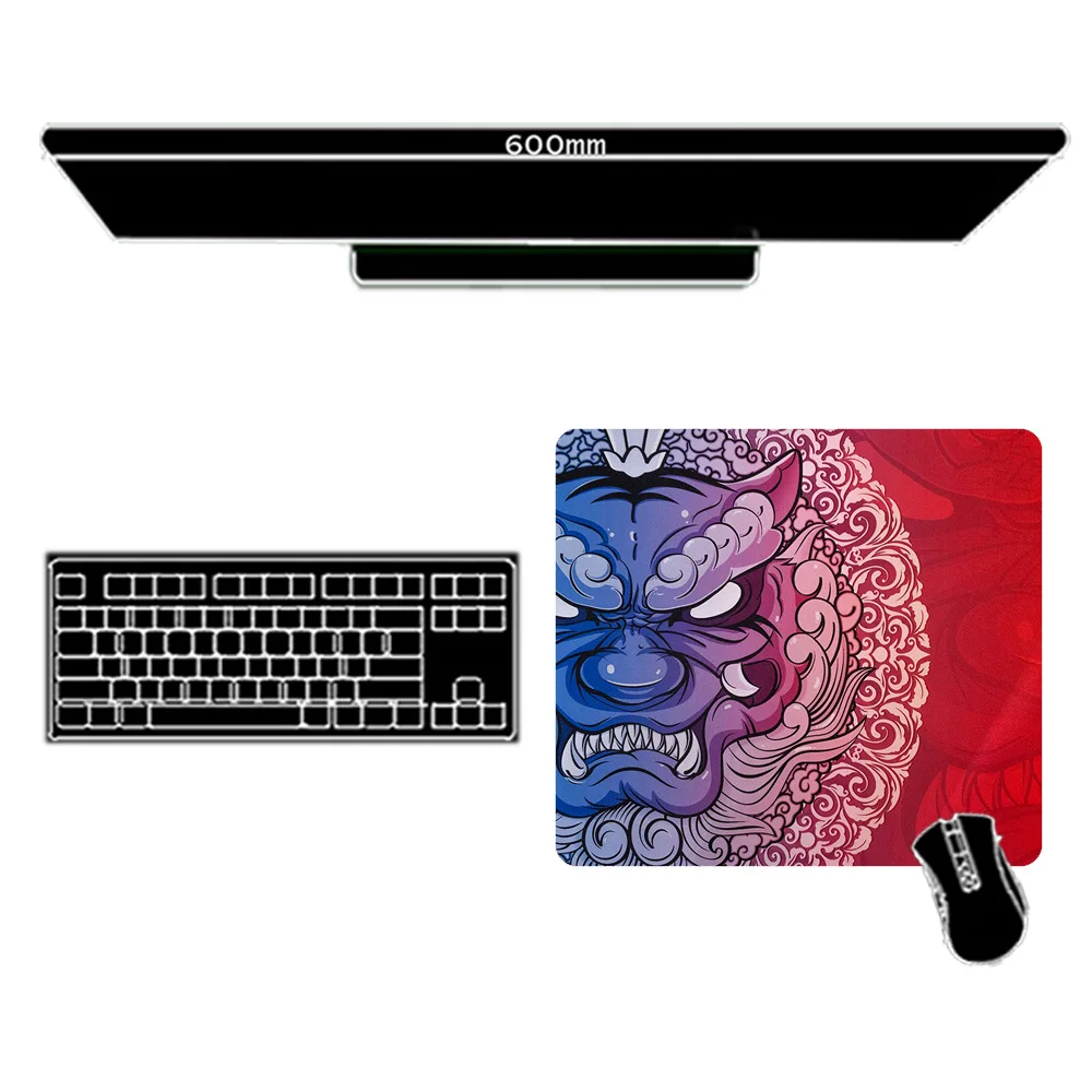 

Aesthetic Rubber Pads 400x450 Longteng Huoyun Mousepad Tiger Non-slip Mat 4mm Small Mouse Pad Dragon Gaming Accessories Gamer Pc