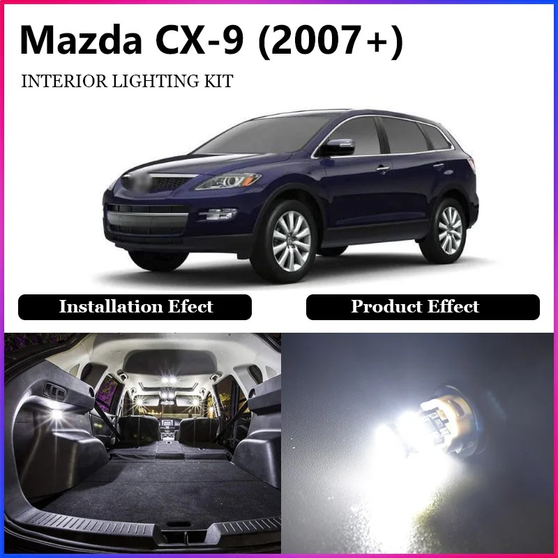 

ShinMan 9X светодиодный автомобильный светильник автомобиля светодиодный интерьер автомобиля светильник ing для Mazda cx 9 CX-9 2007-2016 светодиодный вну...