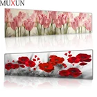 Алмазная живопись Muxun, цветочные поля в солнце, вышивка крестиком, алмазная вышивка, круговые стразы, украшение для дома Sp222