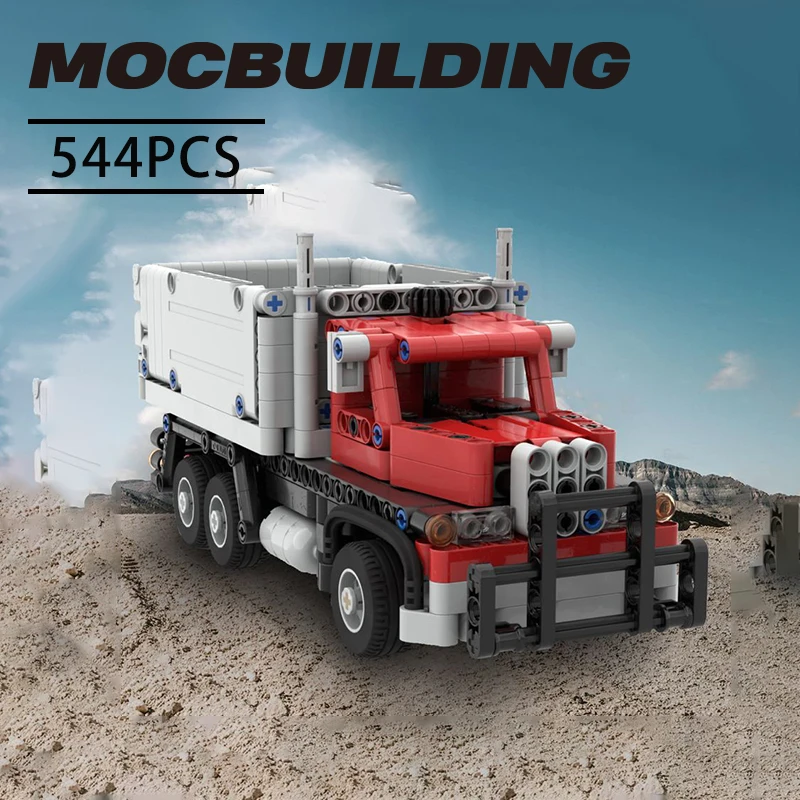 

Creative Technology Car MOC Small Scale Dump Truck Assembly vehicle Model Puzzle Toys for Children Kids Birthday Gift