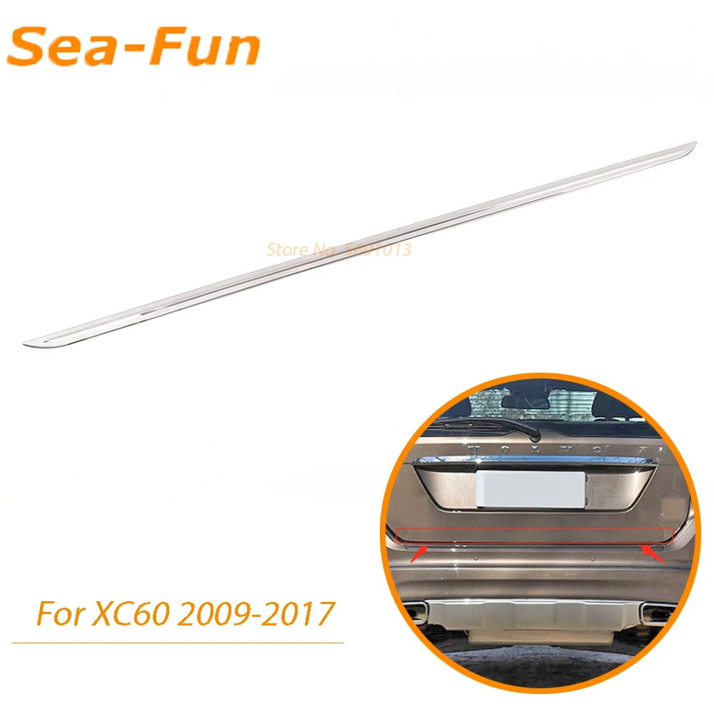 

Задняя дверь для Volvo XC60 2009-2017, задняя дверь, задняя дверь, рамка, декоративная лента, автомобильные аксессуары из нержавеющей стали
