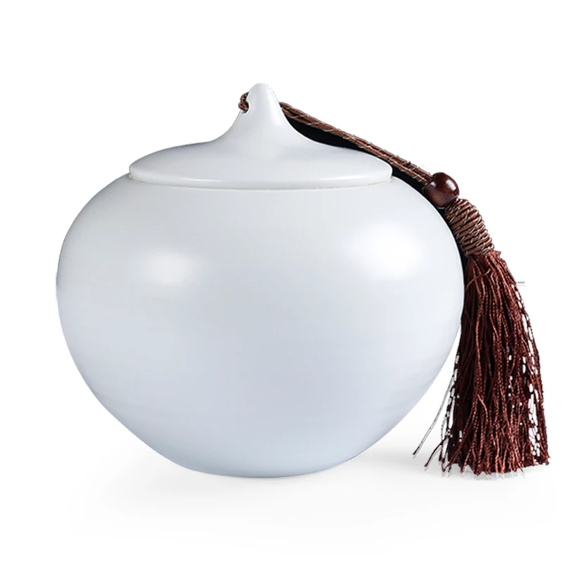 

Handmade Ceramic Tea Caddies Gift Storage Round Simple Portable Modern Sugar Container Tea Caddies Mini Theedoos Teaware DG50TC