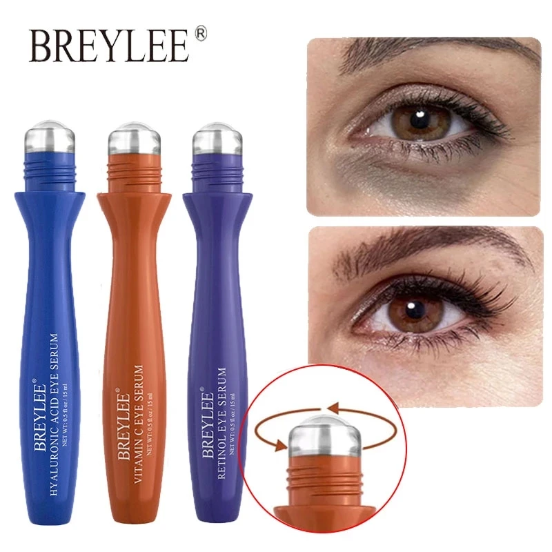 

Roller Eye Serum Series Vitamin C Hyaluronic Acid Retinol Remove Dark Circles Eye Bags Anti Aging Moisturizing Eye Cream