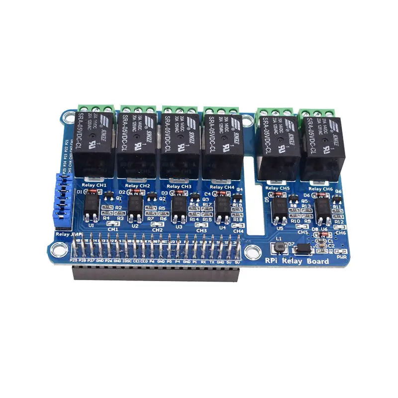 6 канальный модуль расширения для Raspberry Pi A +/B +/2 B/3B|Электрические вилки| |