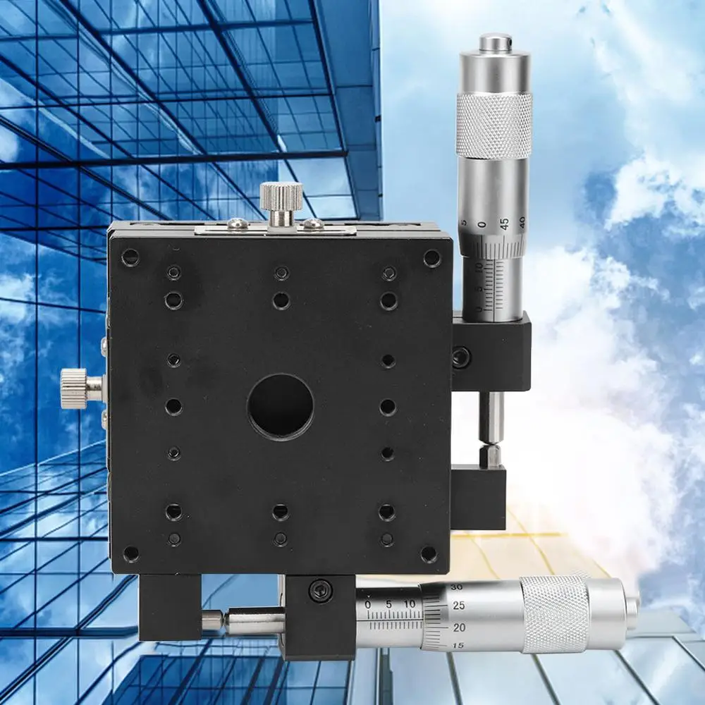 Линейные рельсы XY микрометр ручной тонкой настройки Крест ролик точность Этапы