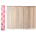 36 шт., спицы для вязания, с розовой ручкой, KN003