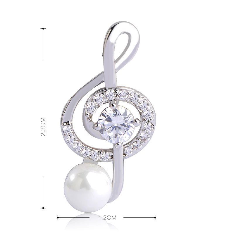 Женская Брошь с имитацией жемчуга MECHOSEN брошь для хиджаба фианитом аксессуары