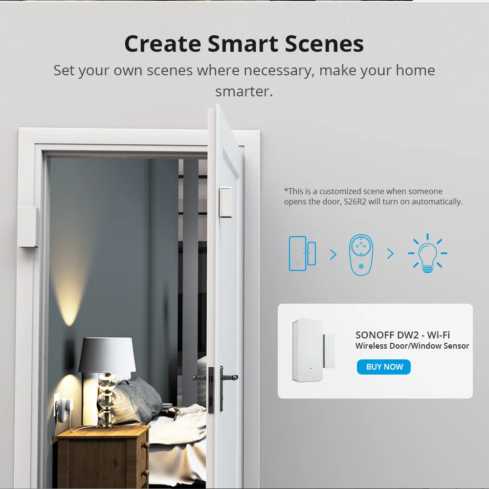 Sonoff S26 R2 1-5PCS WiFi Socket EU DE/FR Wireless Smart Plug Remote Control Via eWeLink Voice via Alexa Google Home - купить по