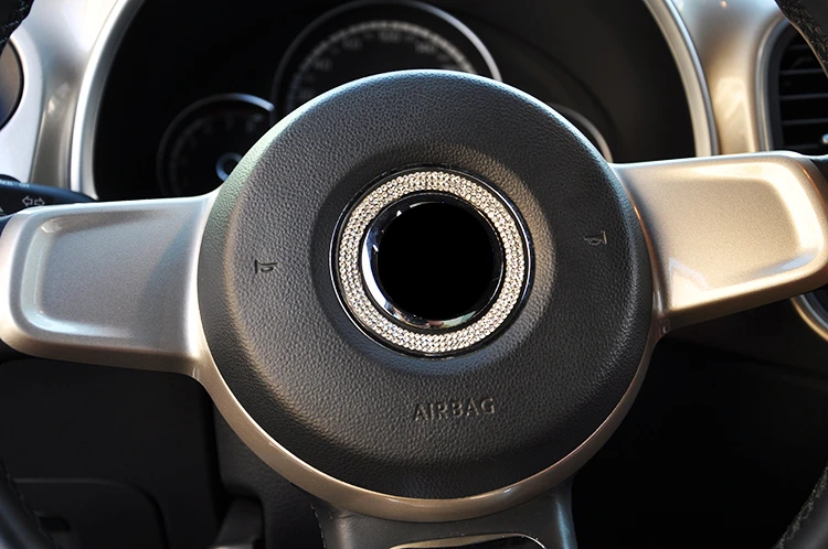1 шт. роскошный хрустальный Автомобильный руль блестящие украшения для volkswagen beetle интерьерные аксессуары 2002