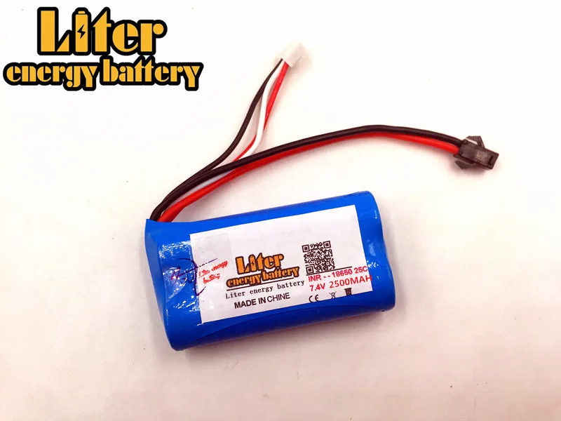 7,4 V 2500 mAH Li-po Lipo Batery 2S Вертолет с дистанционным управлением 7,4 V 2500 mAH Lipo батарея 20C 25C 18650 игрушечная батарея