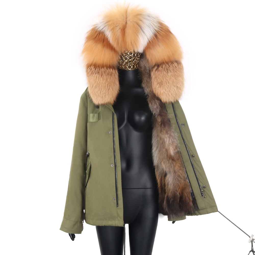 Women Winter Jacket Real Fur Coat Waterproof Parkas Ladies Outerwear Fashion Streetwear New Brand Designer Casual Clothing