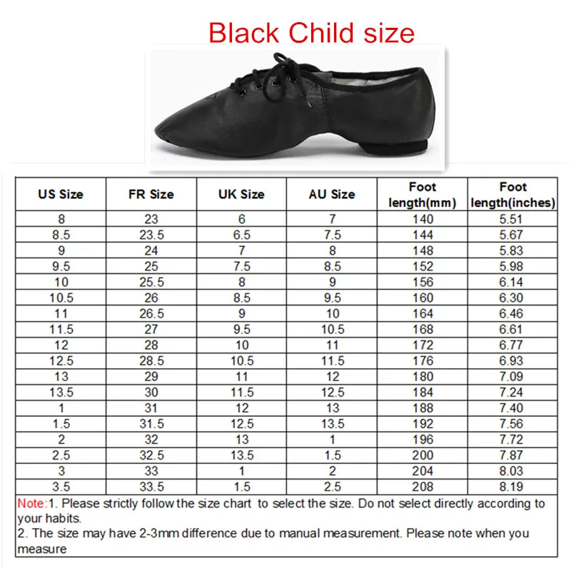 Black Child Size Новая профессиональная обувь для джазового танца, ботинки для женщин, мужчин, детей, на шнуровке, танцевальные кроссовки, кожаная спортивная обувь - Цвет: Black Child Size
