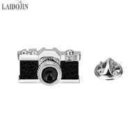 laidojin vintage camera shape men lapel pin brooches pins fine gift for mens fashion brooches collar party engagement jewelry