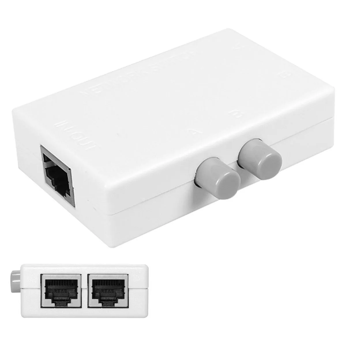 Сетевой коммутатор Cablecc UTP STP 2 в 1 с портами RJ45 LAN CAT |