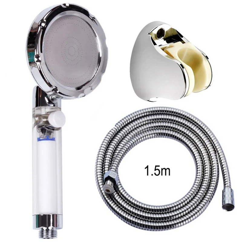 

Shower Head With Hose And Head Water Saving High Pressurized ABS Plastic Bathroom Accessories Hand Hold Shower Nozzle