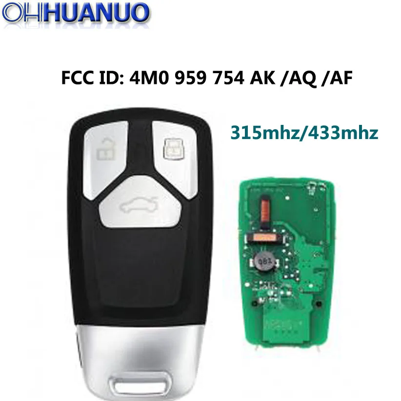 3 кнопки дистанционного ключа go дистанционный смарт ключ-брелок 315 МГц или 433 FCC