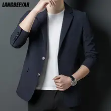 Veste Blazer de styliste haut de gamme pour hommes, nouvelle marque décontractée, mode élégante, coupe cintrée, costume coûteux, nouveau Style de vêtements pour hommes  (3)