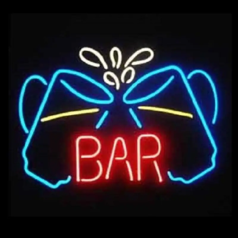Стеклянная неоновая светосветильник вывеска для пивного бара под