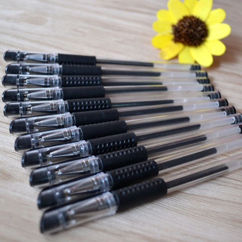 

20Pcs 0.5mm Black Gel Pens + 50 Pcs Refills Set Office School Writing Stationery