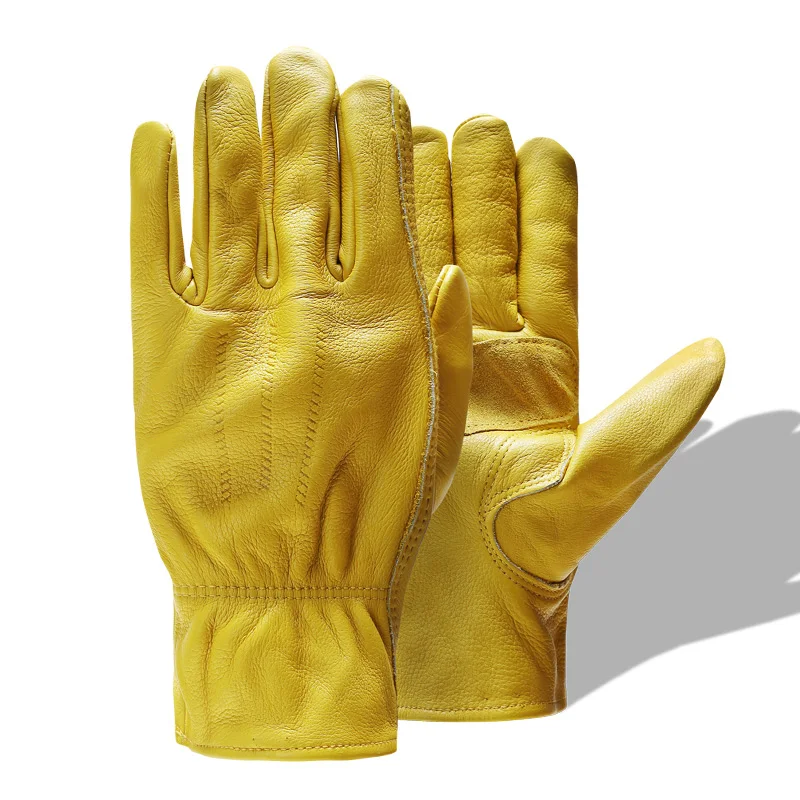 QIANGLEAF Рабочие перчатки из воловьей кожи
