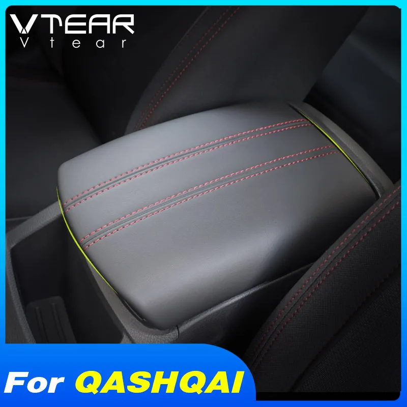 Vtear для ниссан кашкай j11 Nissan Qashqai Dualis J11 центральный подлокотник центральная консоль подлокотник коробка крышка кожаный защитный чехол накладка авто-Стайлинг Аксессуары