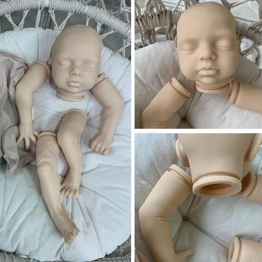 

NPK 20inch Reborn Dolls Kit Alexa Sleeping Lifelike Parts Dolls Unfinished Baby Newborn Gifts Girl Body Size Rebirth E3K0
