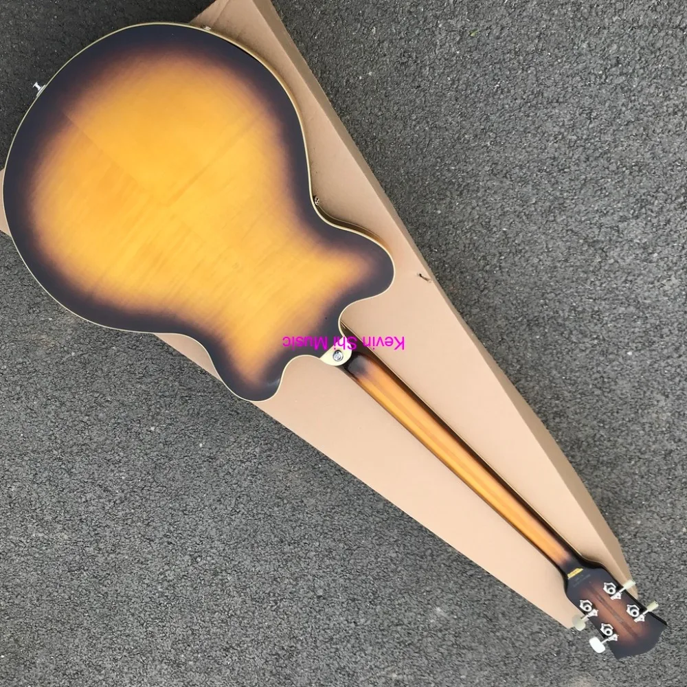 Тонкое тело Hofner bass htc-500/7-SB штапельное-топ Tonabnehmer Германия импортное оборудование тонкая линия Hofner htc 500/7 электрический бас