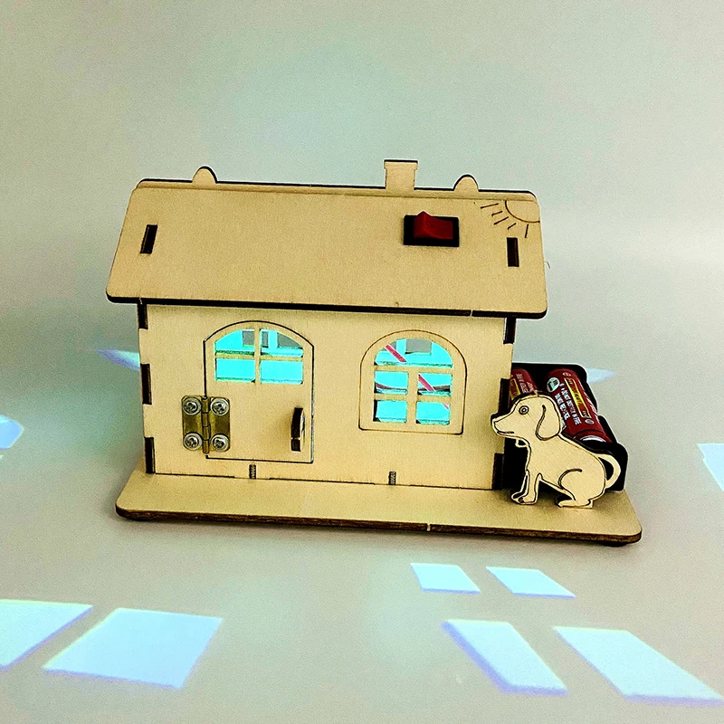 

1 х 3D модель деревянного дома ручной работы, симуляция кабины, детская головоломка «сделай сам», игрушка, школьные проекты, строительное обо...