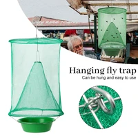 2 pcs hanging flycatcher folding net fly trap summer mosquito fly traps bait station wasp insect bug killer flies catcher