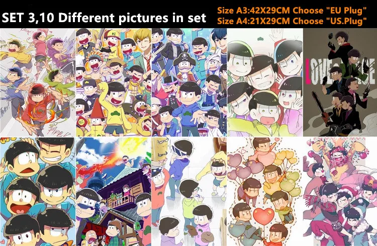 Постер с изображением аниме Osomatsu-san 10 шт./лот | Игрушки и хобби