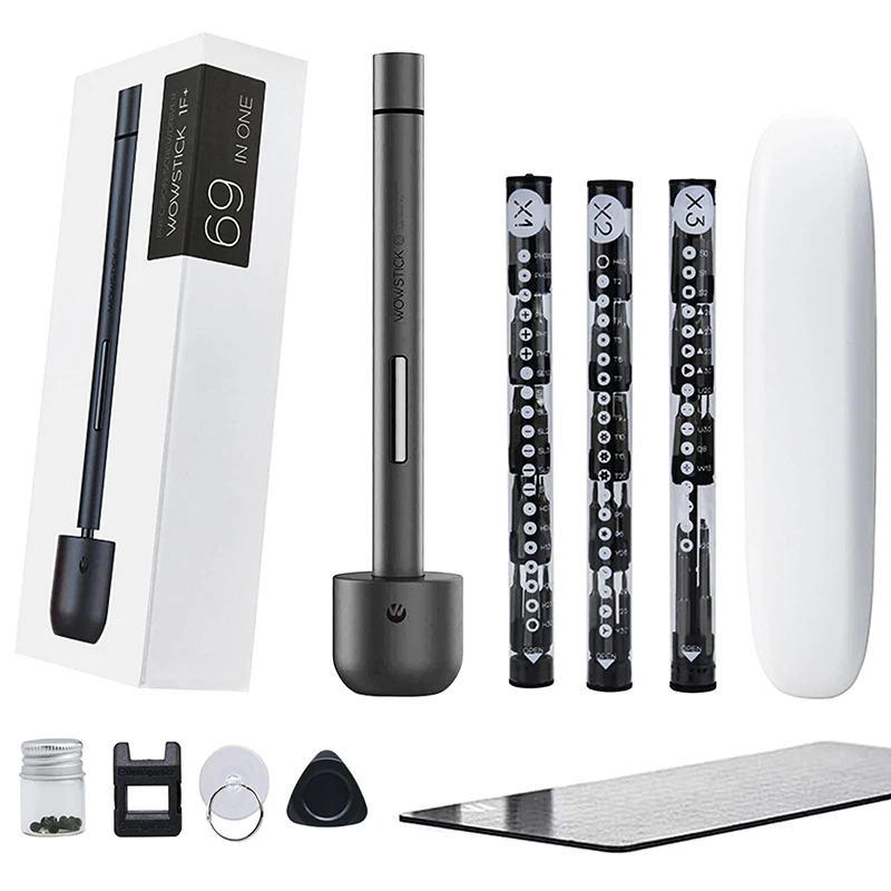 

Original Wowstick 1F+ 64 in 1 Mini Electric Screwdriver Kit for Phone Laptop Cordless Rechargeable LED Power Screw Driver