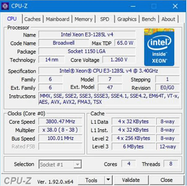Оригинальный четырехъядерный процессор Intel Xeon E3 1285LV4 CPU 3 40 ГГц 6M LGA1150|Процессоры| |
