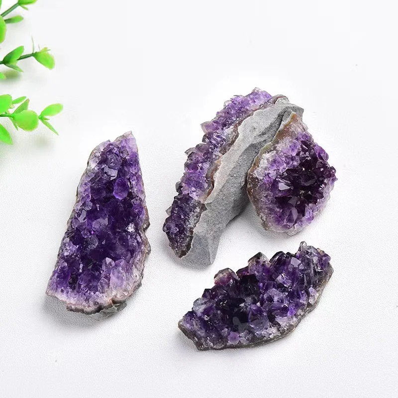 

【Spot Good】Natural Amethyst Cluster Amethyst Block Mineral specimens Crystal ornaments Crafts Lucky