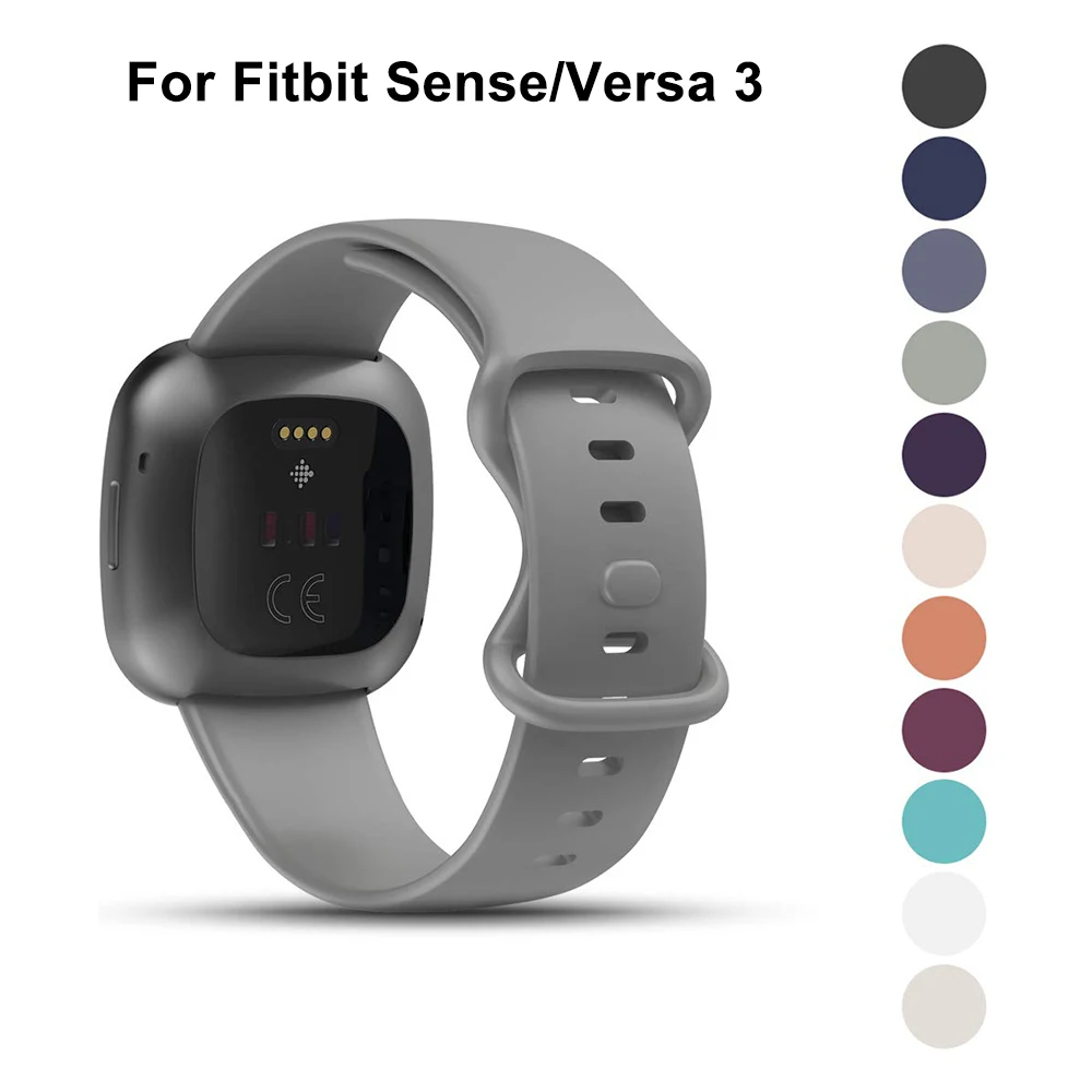 

Ремешок для наручных часов для Fitbit Versa 3/Fitbit Sense спортивный браслет сменный ремешок мягкий силиконовый браслет для Versa3