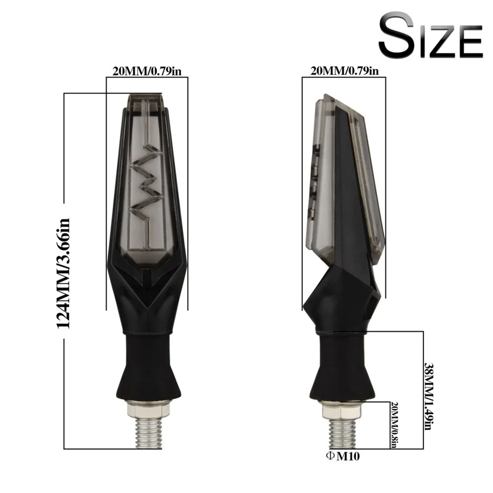 

Light LED Turn Signal Indicator Lights Motorcycle Turn Signal 12V 2pcs