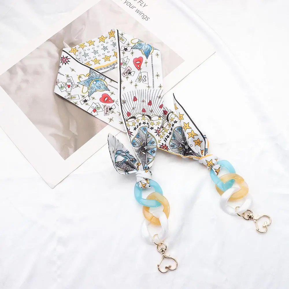 Новинка 2022 стильная цепочка для солнцезащитных очков с шелковой лентой женские