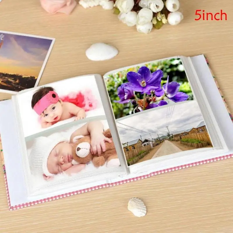 100/200 карманы фотоальбом с рисунками из мультфильмов Interleaf Тип 5/7 дюймов DIY