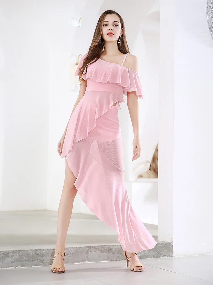 

2021 Summer Elegant Dress For Women Bellydance Practice Wear Belly Dance Suit Korea Style