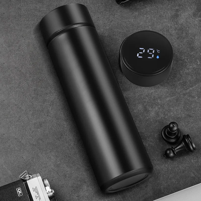 

Smart Insulation Water Bottle Portable Students High-End Simple Bottle Creative Personalized Trend Bulk Tea Cup Thermos Bottle