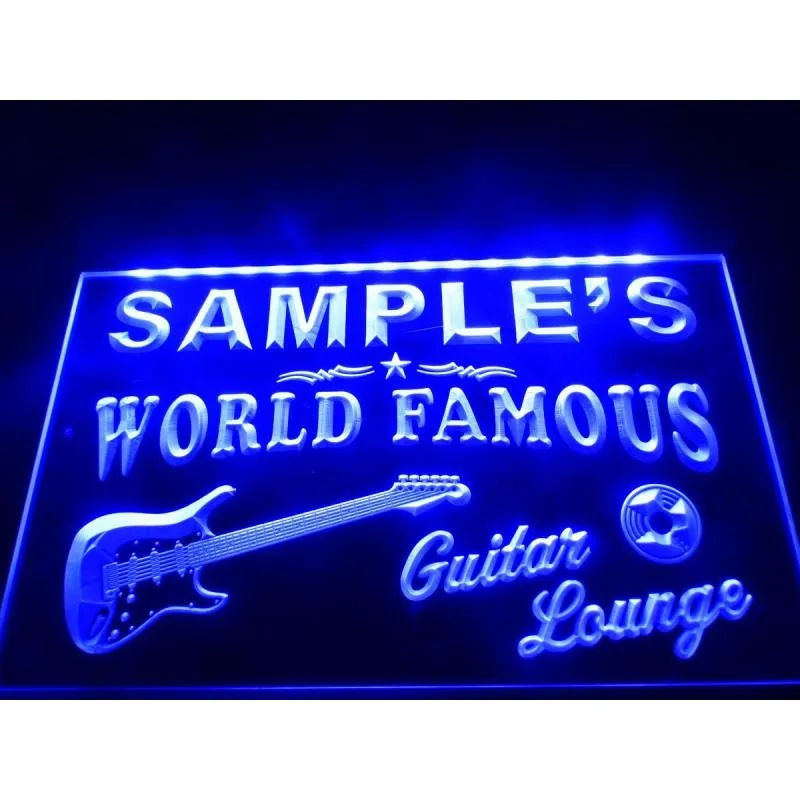 Tm007 неоновая вывеска для гитары пивного бара паба | Дом и сад