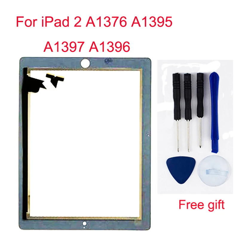 Черный/белый для iPad 2 A1376 A1395 A1397 A1396 сенсорный экран дигитайзер сенсор стекло+ ЖК-дисплей экран панель монитор