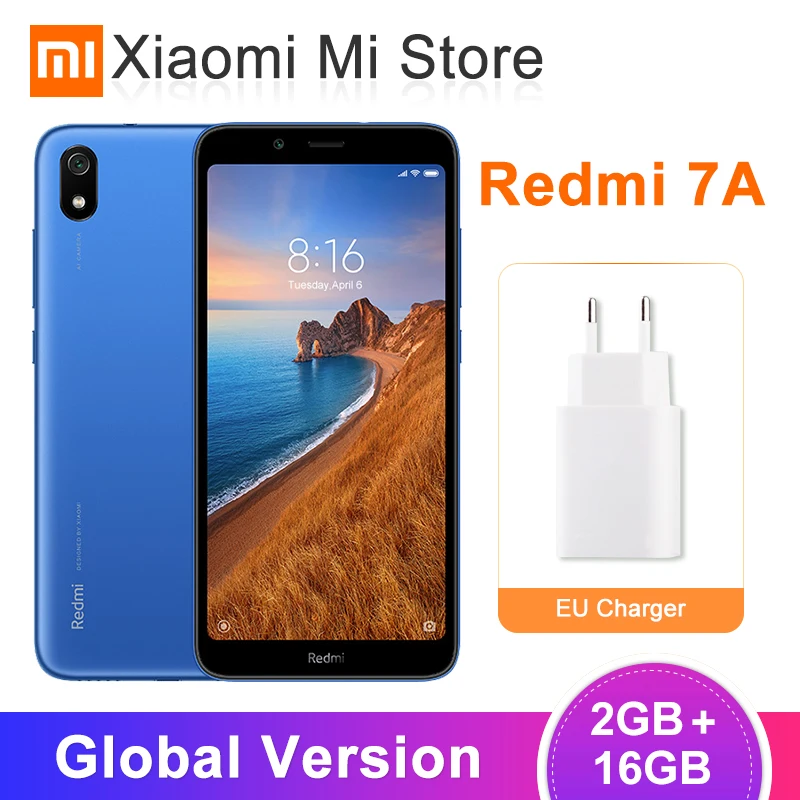 В наличии глобальная версия Xiaomi Redmi 7A 7 A 2GB 16GB 4000mAh Snapdragon 439 Восьмиядерный мобильный