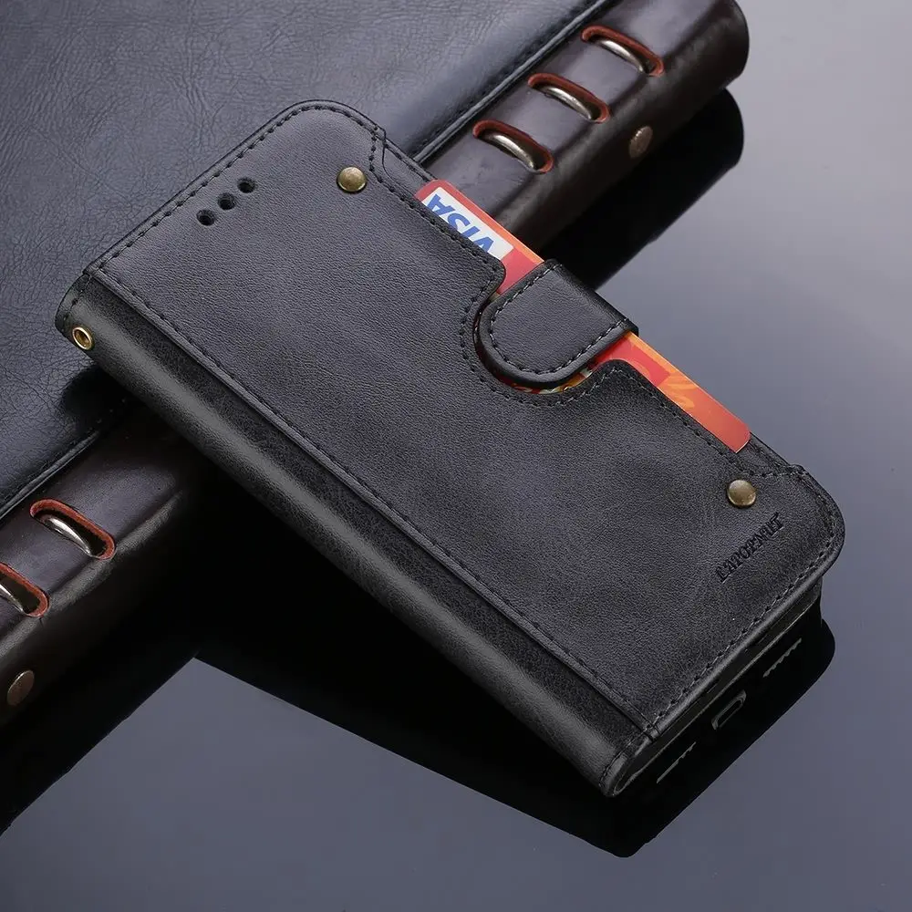 LLZ.COQUE матовый чехол-бумажник для телефона iPhone Xr X Xs Max откидная подставка чехол