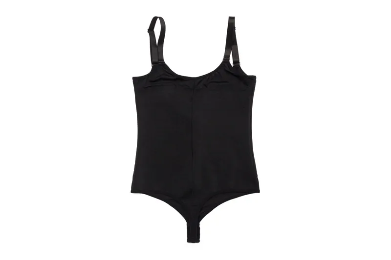 Bafully Body Shaping Women Bodysuit Thong Reducing Shapewear Slimming Waist Trainer Zipper Tummy Shapers Control Modeling Straps