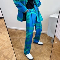 mens suit straight pants spring and autumn style personality color urban youth fashion trend leisure loose large pants