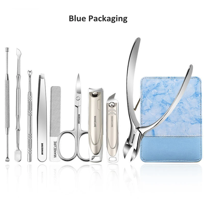 

New Arrivals Manicure Set Pedicure Sets Nail Clipper Stainless Steel Professional Nail Cutter Tools with Travel Case Kit