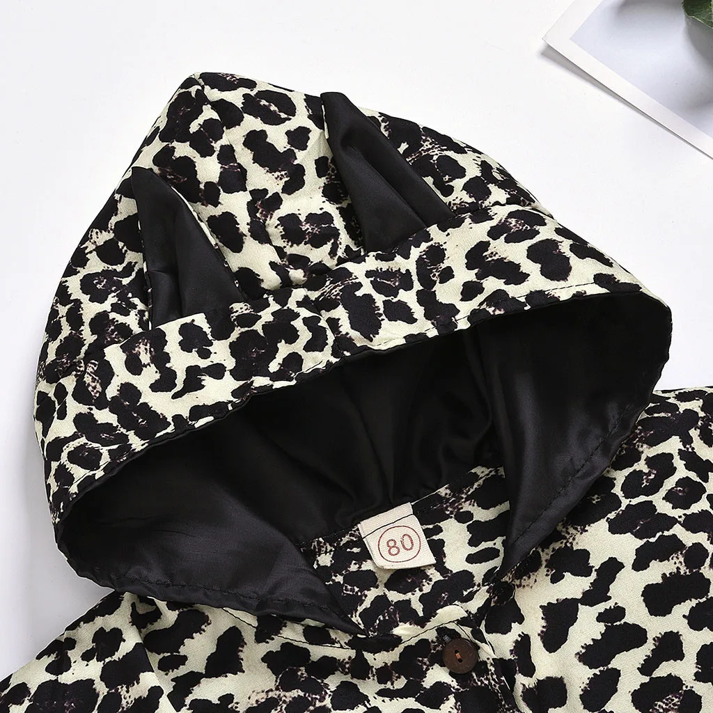 Осенне-зимнее пальто для девочек SAGACE теплая верхняя одежда с капюшоном и милым